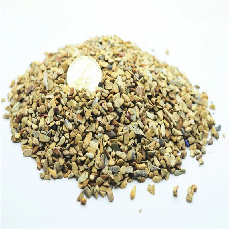 50g Wholesale Natural Stone Chip Raw Peridot Rock Sandstone Crystal Beads 3~8MM for Jewelry Making Education Teaching DIY Lol
