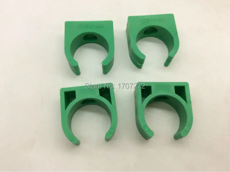 free shipping 10pcs 20mm Plastic PPR Single U Clamp Holder Hot Cold Water Pipe Tube