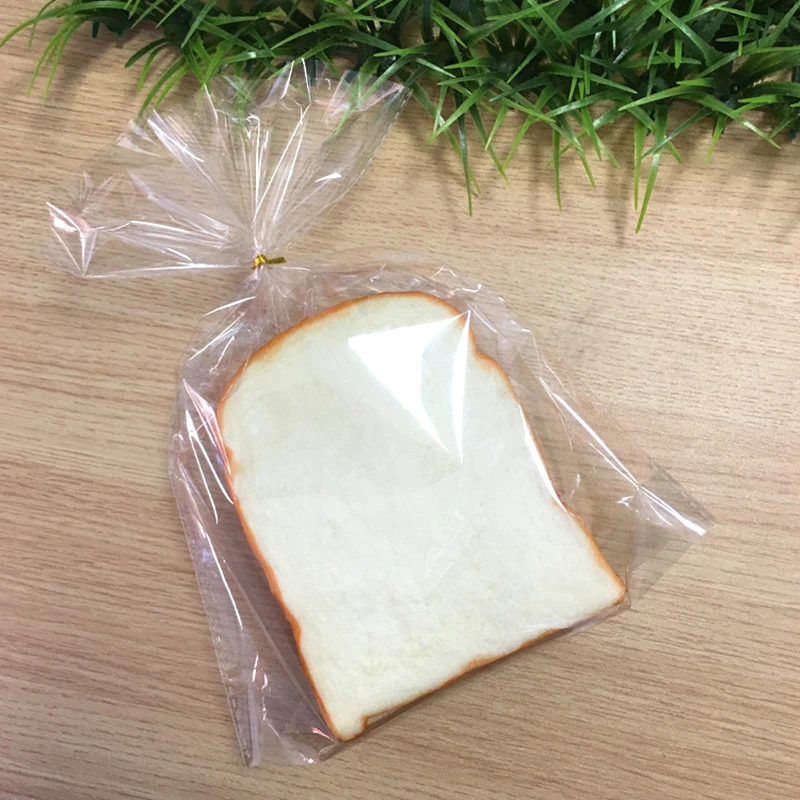 Grade Nontoxic Takeaway packing Transparent Toast PP Packing Bag Doggie Bag Window-Open Bakery Oil-Absorbing PP Food Wrapping