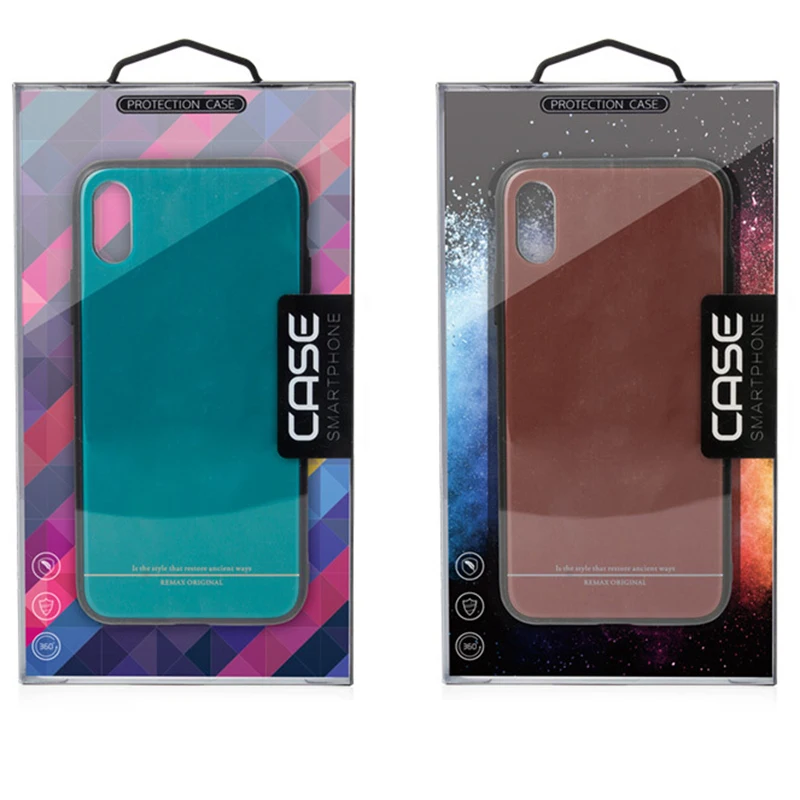 

100 pcs Wholesale custom design for pvc package box with inner trays for cell phone cover for Samsung A8 2018