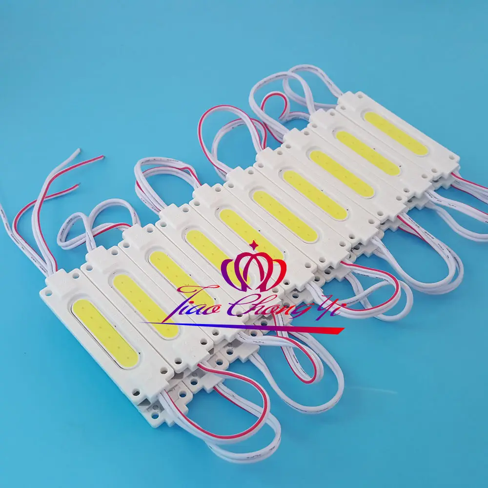 20X 2W 12 V Wit Injectie Cob Led Module Licht IP67 Lamp Voor Reclameborden