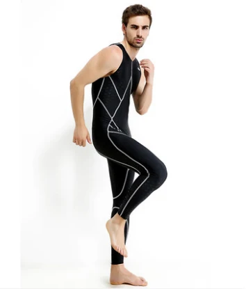 Men Women Swimsuit Scuba Diving 0.5mm Fastskin Triathlon Suit Neoprene Wetsuit Mergulho buceo roupa feminina Long Swimming Suit