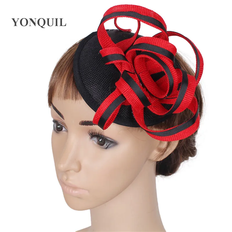 Elegant Vintage New Fascinators Hat Clips Women Ladies Wedding Hats Party Chapeau Craft Personality Millinery Accessories SYF74