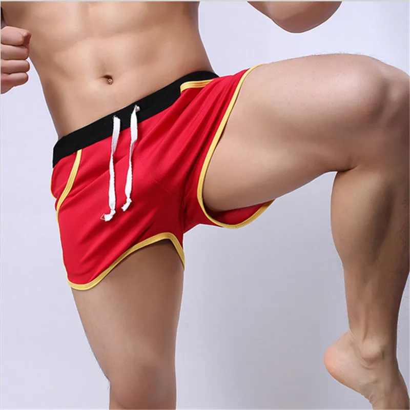 Quick Dry Men Running Shorts Marathon Sports Running Professional Man Shorts Gym Pocket Straps Drawstring Outdoor Elastic Shorts