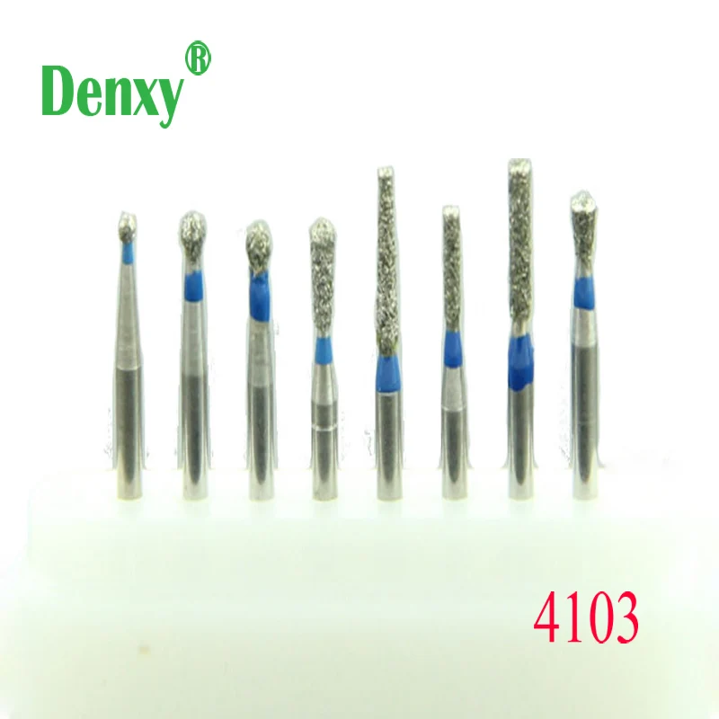 

Denxy 16 шт./лот № 4103 устройство для чистки полости, высококачественные зубные алмазные сверла, полировка, сглаживание, высокоскоростной стоматологический наконечник