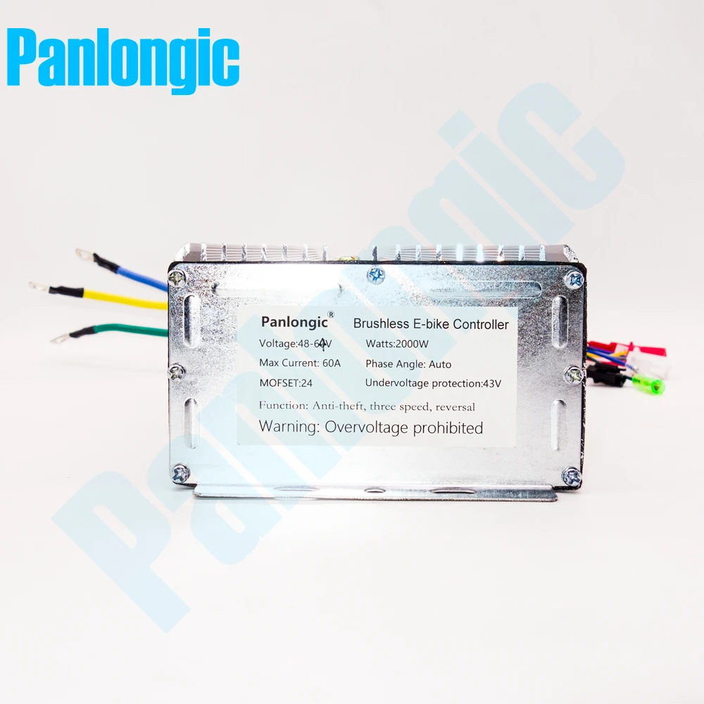 Panlongic 48-64V 2000W 2KW Electric Bicycle E-bike Scooter Brushless Controller Hub Motor BLDC Motor Controller 24 MOFSETs