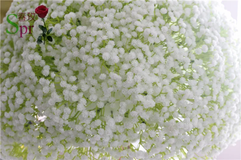 SPR-Free shipping!Babysbreath wedding road lead artificial flower ball wedding table flowers centerpiece flower wall decoration