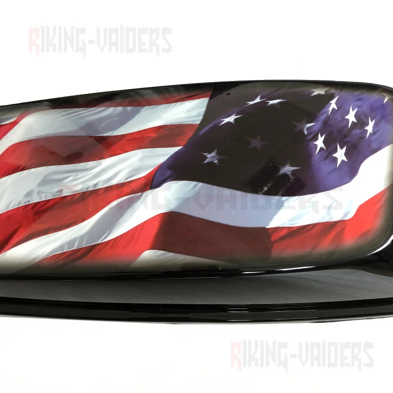 USA Flag Stickers Saddlebag Cover Decals For Harley Touring Road King Electra Glide Ultra Limited Street Glide Road Glide 2014up