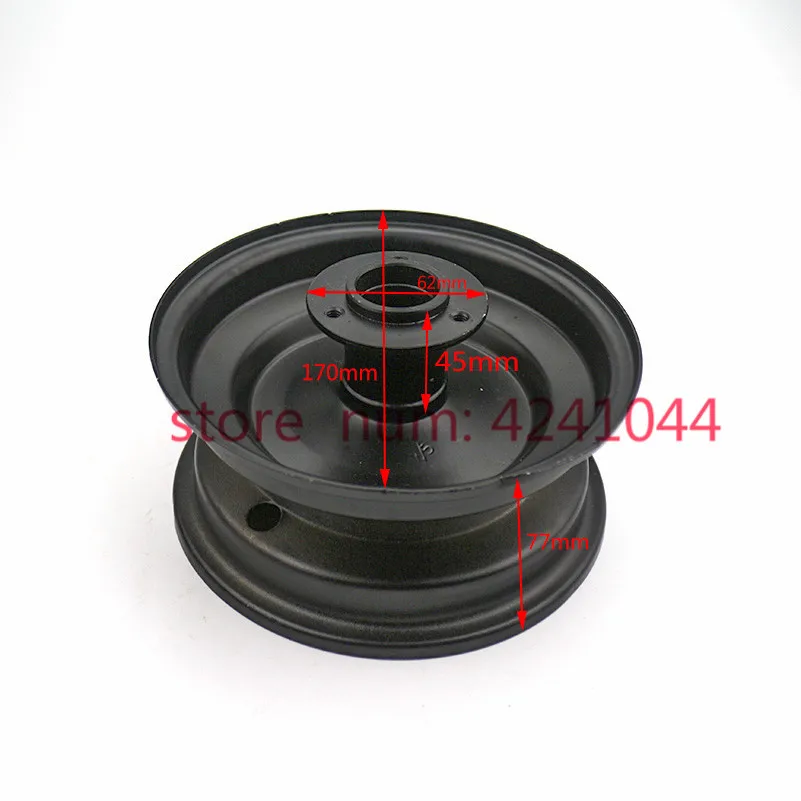 6 inch 4wheel ATV refit accessories rear wheel hub 6\'\' small bull three hole Flange seat alloy rims use 145/70-6 tire tyre