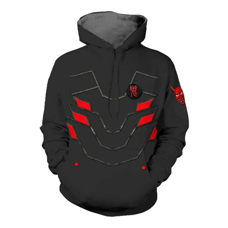 New Overwatches Hooded Sweatshirts Genji DV.a  Reaper Hanzo Hoodies Cool Pullover Coat Jacket Cosplay Halloween Costume props