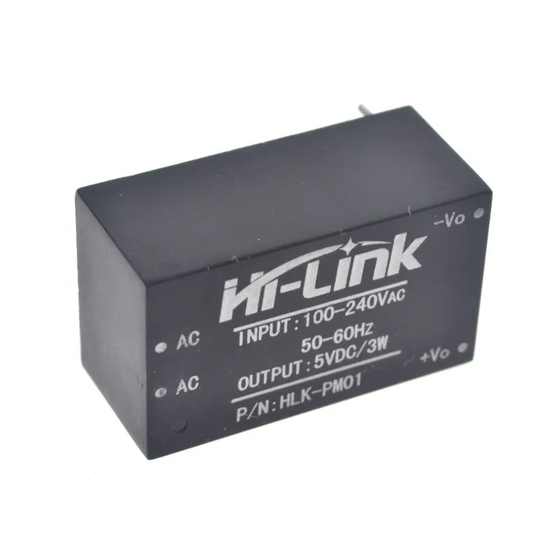 220V 5V AC - DC terisolasi, Rumah pintar HLK-PM01, Beralih step down modul power supply