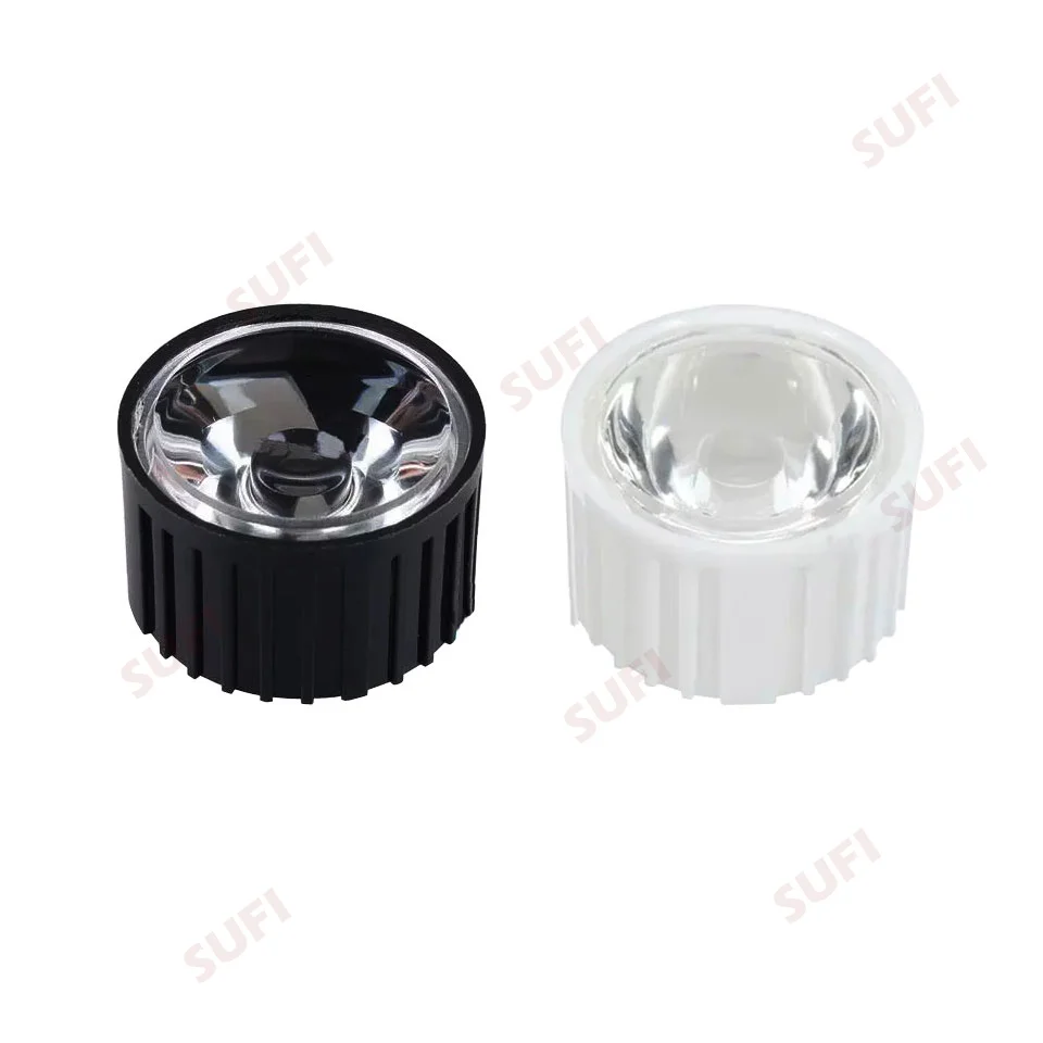 10Set 20mm 5/8/10/15/25/30/45/60/90/120 Degree LED Lens Reflector Collimator With Bracket For 1W 3W 5W High Power LED Lamp Light