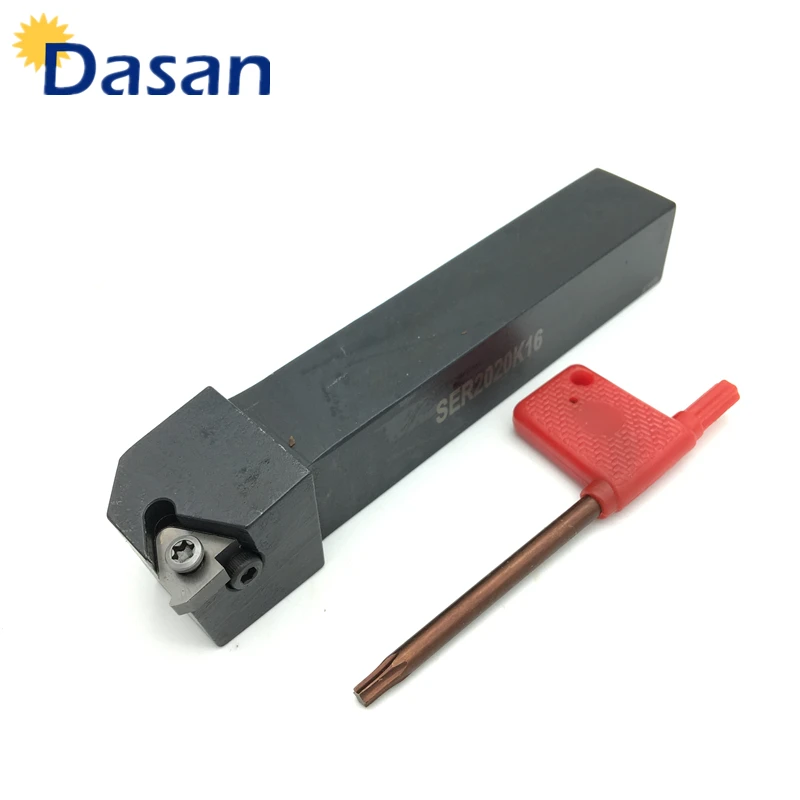 SER2020K16 SER1616H16 SER2525M16External Threading Tool 16ER AG60 Carbide Inserts Thread Blade Cutter