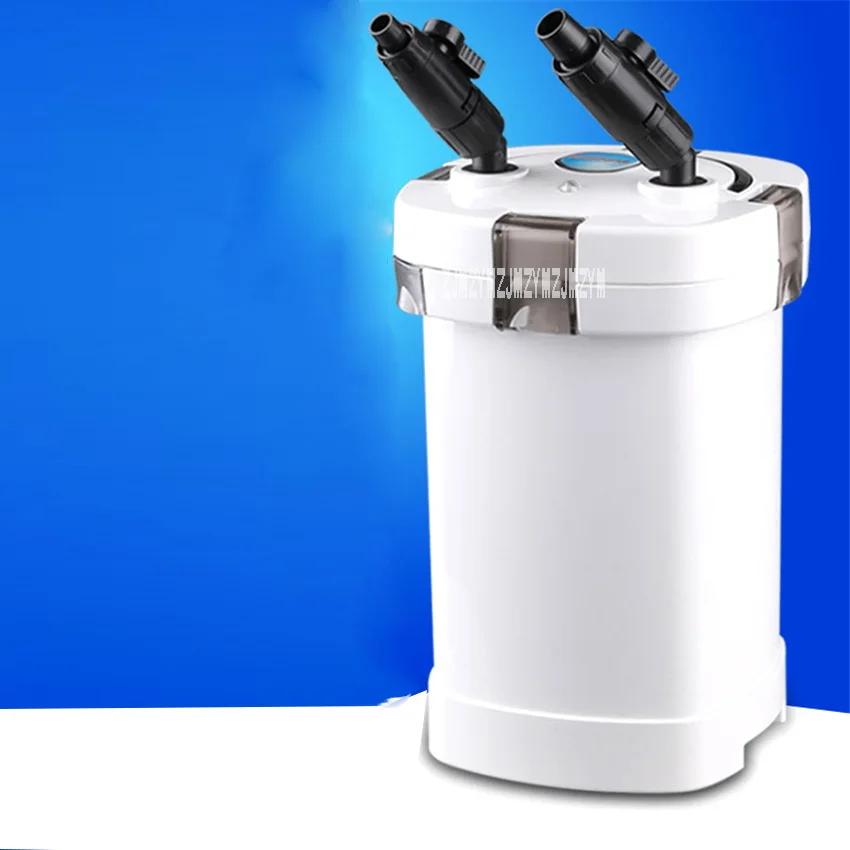 HW-504B 220V Fish Tank External Filter Aquatic Biological Products Filter Equipment Silent Filter Barrel With Bactericidal Lamp