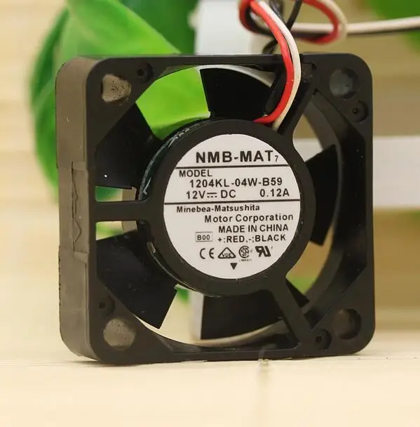 Original NMB-MAT 1204KL-04W-B59 3010 12V 0.12A 3CM 3 line drive fan