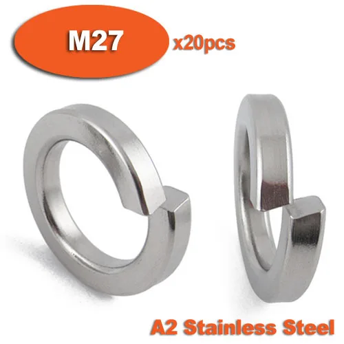 

20pcs DIN127 M27 A2 Stainless Steel Spring Lock Washer