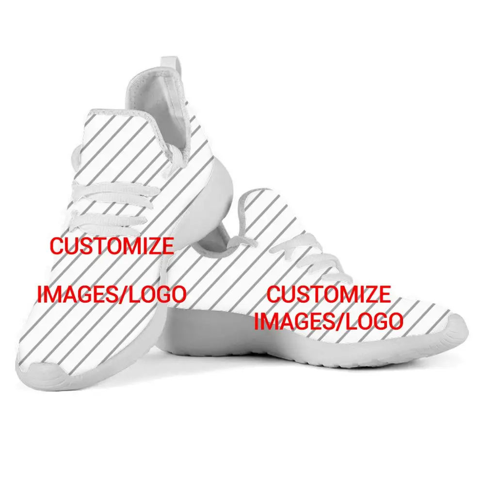 FORUDESIGNS Casual Shoes for Men Custom Your Logo/Image/Text/Name 3D Full Print Flats Sneakers Spring/Autumn DIY Male Footwear