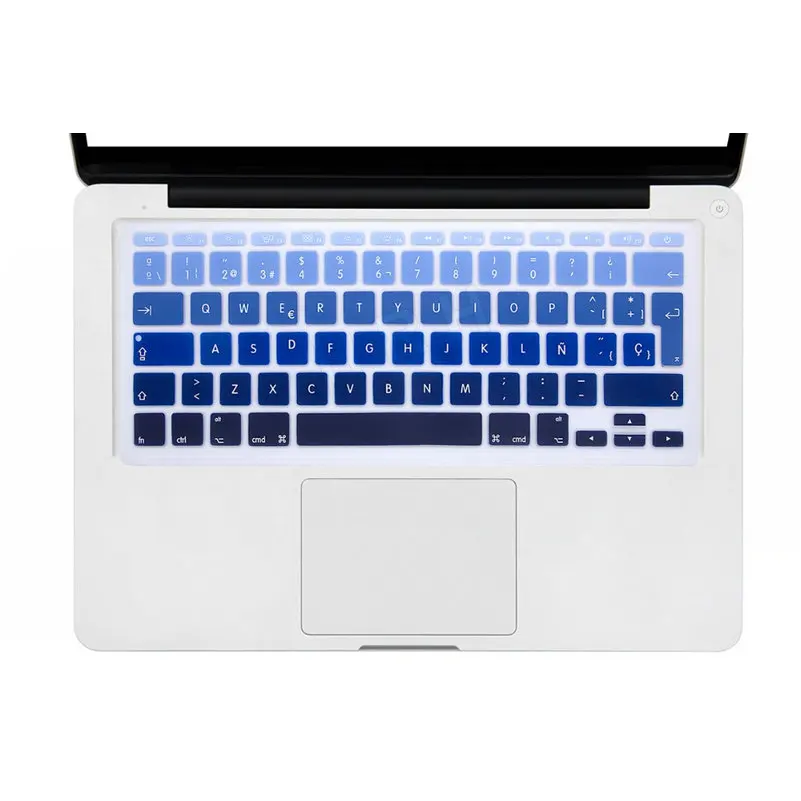 Rainbow Spanish UK EU Silicone Keyboard Cover Skin Protector For Apple Macbook Air 11