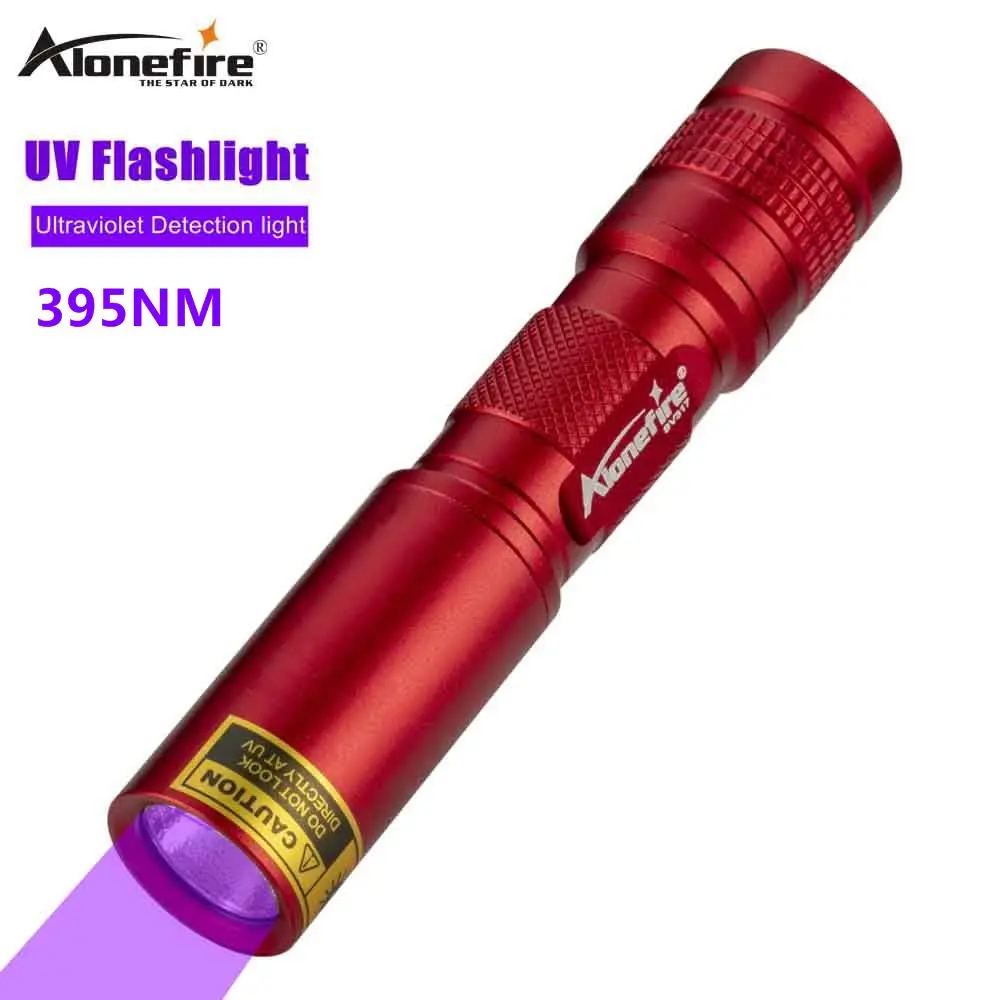 

Alonefire SV317 395nm Black Light UV Flashlight UV Light Ultraviolet Urine Detector Dog/Cat/Pet Urine Pet Stains and Bed Bug