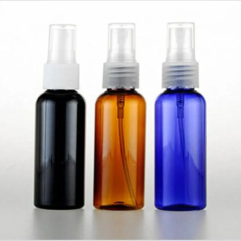 20pcs/Lot PET 50ml Round Shoulder Plastic Makeup Cosmetic Bottle Vials Spray Perfume Bottle Containers Fill Small Squirt Mist