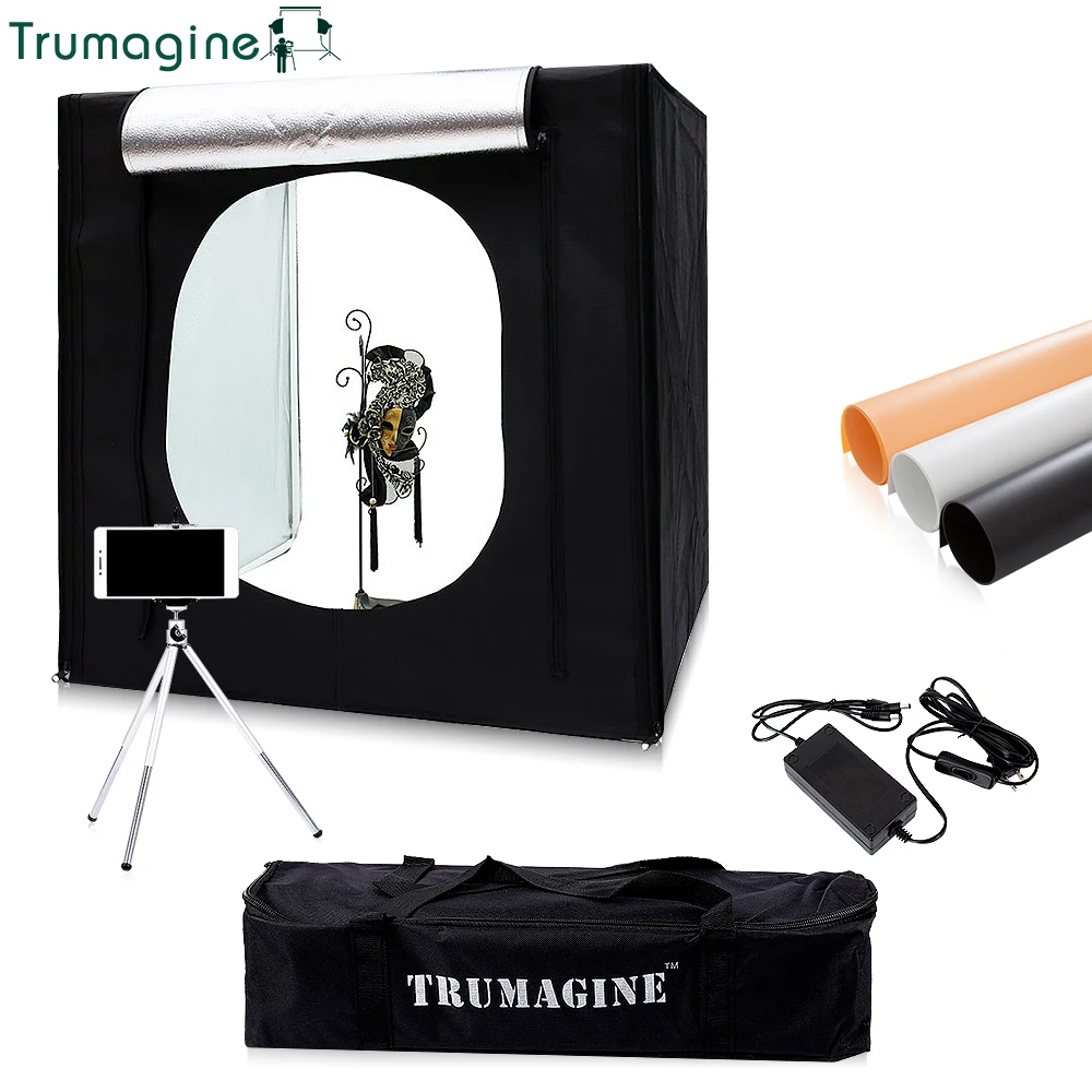 80*80*80CM Portable LED Photo Studio Lightbox Softbox Light Tent Shooting Softbox Photography Light Box  For Jewelry Clothing