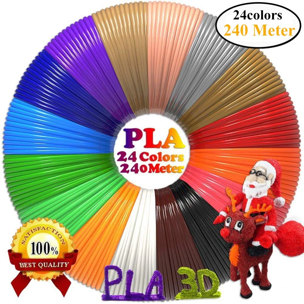 

Dikale 24Color 3D Printing Material 72m 120m 240m 3D Pen Stift PLA Filament Refill for Impresora 3D Caneta Modeling Stereoscopic