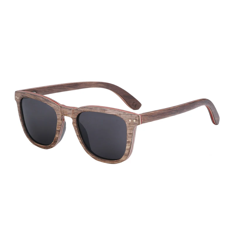 

BerWer 2023 Walnut Wood Sunglasses For Men Women Retro Sun Glasses Polarized Lens UV400 Sunglass