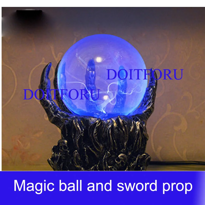 

Magic theme escape chamber room props Find missing treasure-sword rotate the magic ball open 12v EM Lock escape chamber room