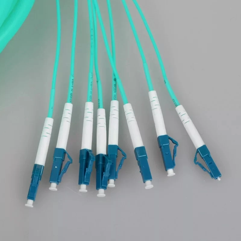 Imagem -03 - Núcleos com Velas de Distribuição de 30m Tamanhos de 10 Lc-lc Om3 mm Aqua Ftth 2.0 mm lc sc fc Fibra Óptica Jumper Elink 12