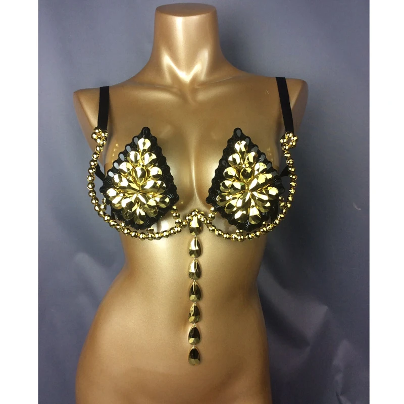 New Samba Carnival Bra Rainbow Stone Sexy Belly Dancing WIRE BRA FREE SHIPPING BB002