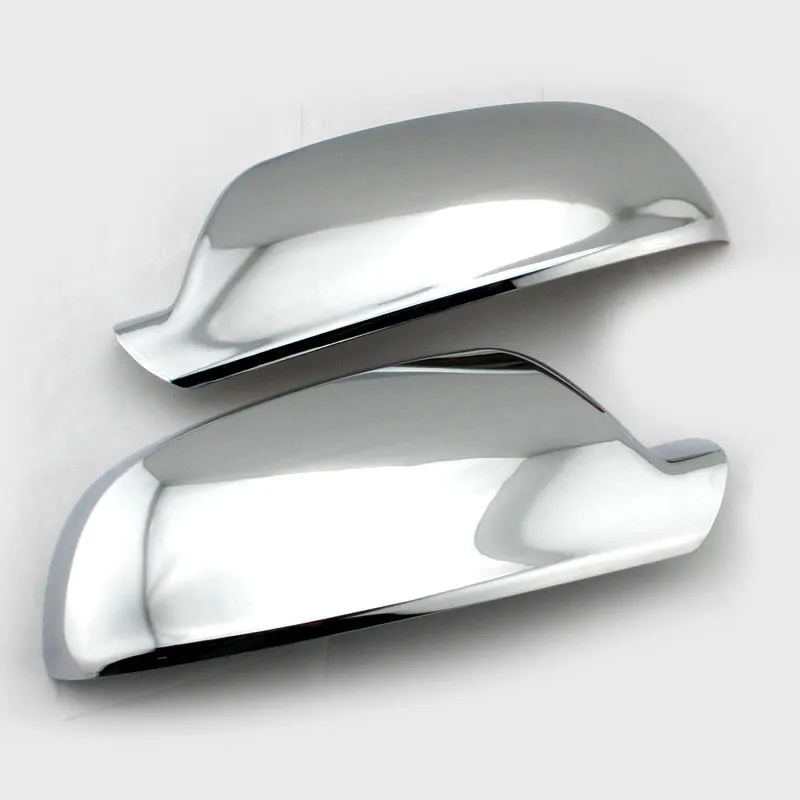 Silver Matt Chrome Side Mirror Cap Housing Cover For Audi A6 A4 A8 Q3 A5 B8 8K