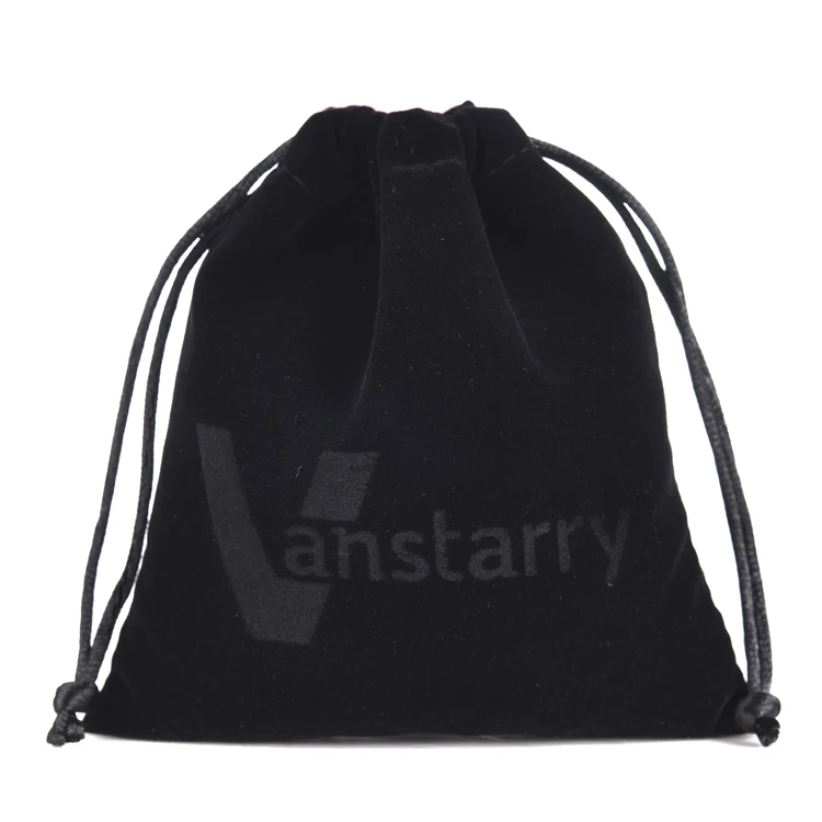 special link for 15x20cm black velvet bags custom logo