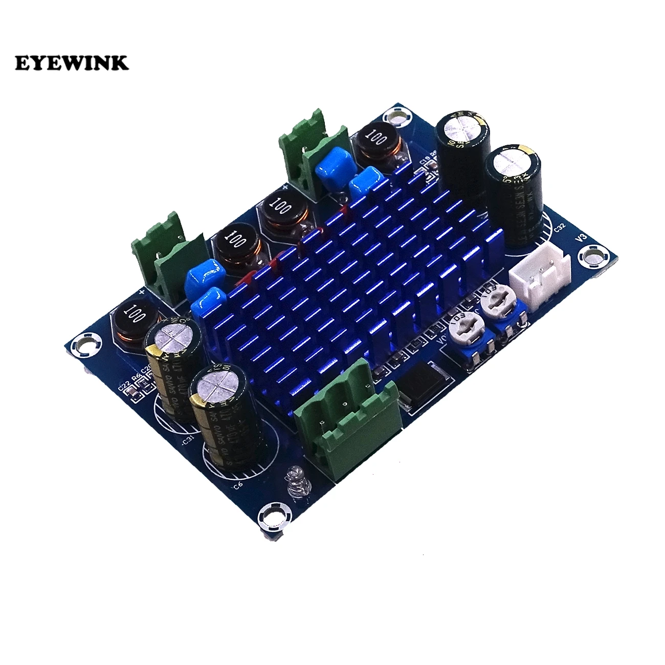 XH-M572 TPA3116D2 2 X 120W chassis dedicated plug-in 5V - 24V - 28V output high power digital HIFI amplifier board