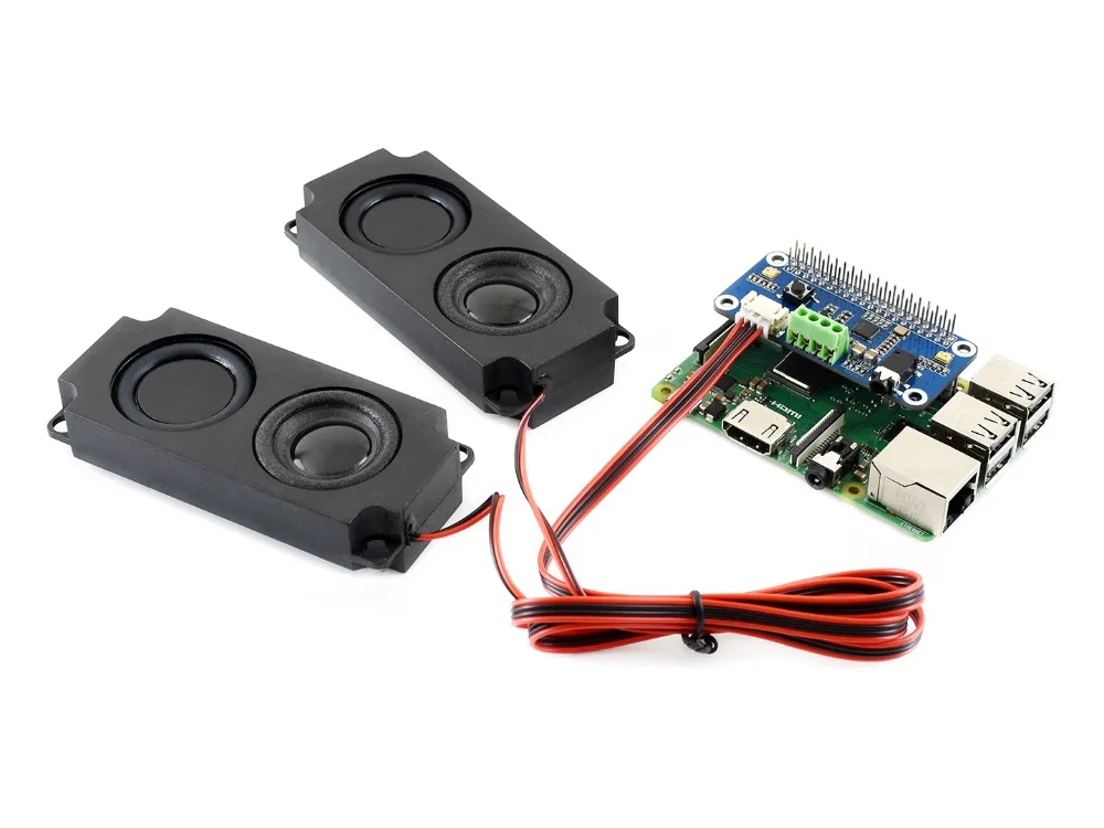 

Waveshare WM8960 Hi-Fi Sound Card HAT for Raspberry Pi, supports stereo encoding / decoding, can directly drive speakers