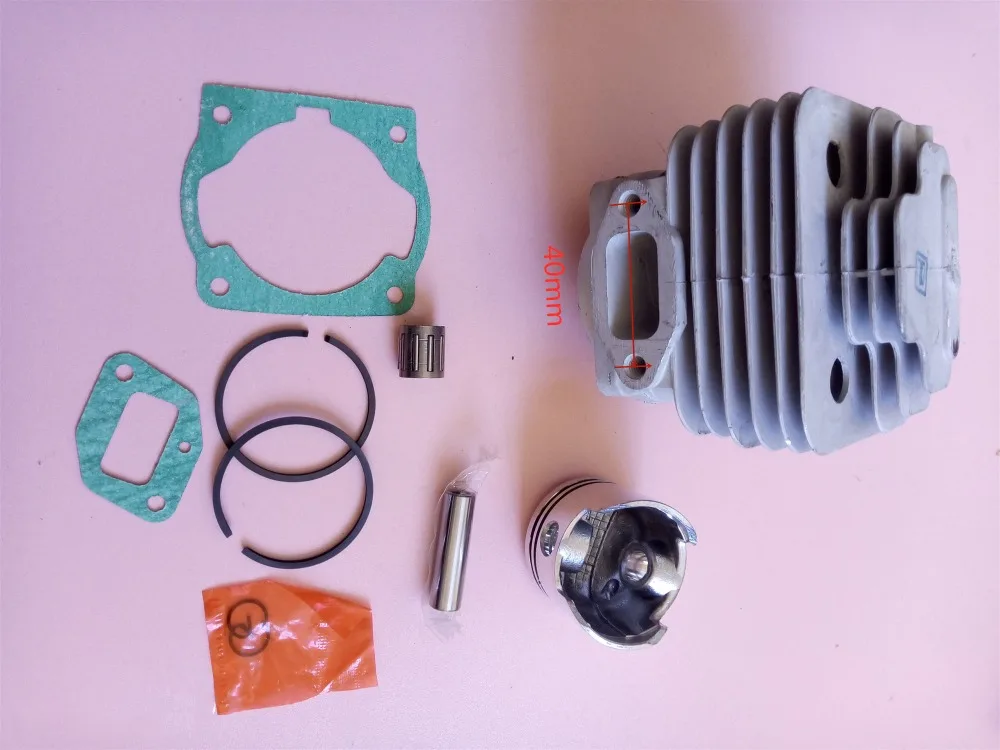 Imagem -06 - Assy do Cilindro com Rolamento de Pistão da Gaxeta 40 mm para Mitsubishi Tl43 Tb43 Tu43 Tue43f Bg430 43cc Cortador de Escova Anel de Pistão Pino Clipe