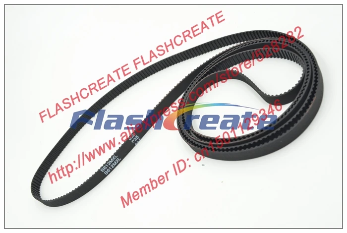 10pcs B612 MXL Timing Belt Teeth 612 Width 6.35mm Length 1243.58mm B612MXL Rubber Closed-Loop Synchronous Belt Fit MXL Pulley