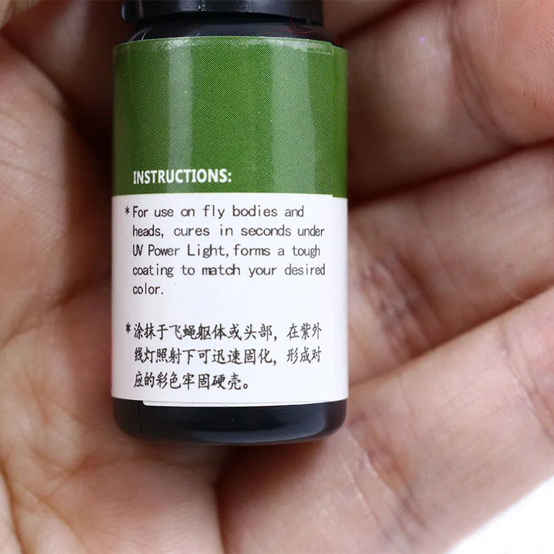 PERSUADER 1bottle professional colorful fly tying UV glue 6optional colors 10ml UV resin cure in seconds fly fishing accessories