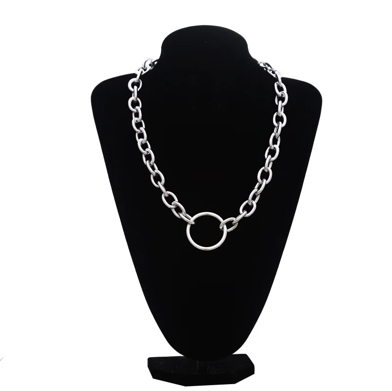 Punk Lock Chain necklace women/men Gothic chain choker collar goth Padlock pendant necklace emo grunge aesthetic egirl jewelry