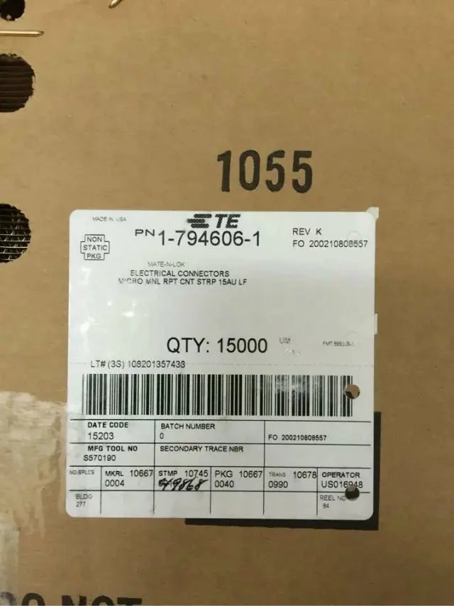 

1-794606-1 terminal TYCO Terminals TE terminals AMP housings connectors terminals 100% new and original parts