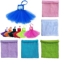 1pc 10x12inch with Lined Crochet Tutu Stretch Fabric Chest Wrap Spool Tutu Soft Wedding Birthday Party Kids Favors Baby Shower