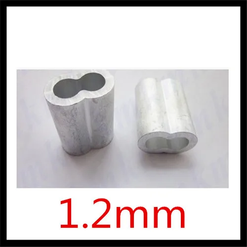 

1000 pieces M1.2 Aluminum Ferrules wire rope aluminum ferrules sleeve