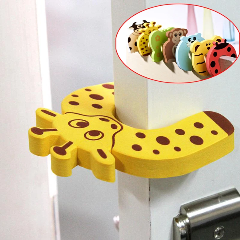 5 PCS/LOT High Quality Baby Care Safety Door Stopper Protecting Product Children Kids Safe Carton Anticollision Baby Protection