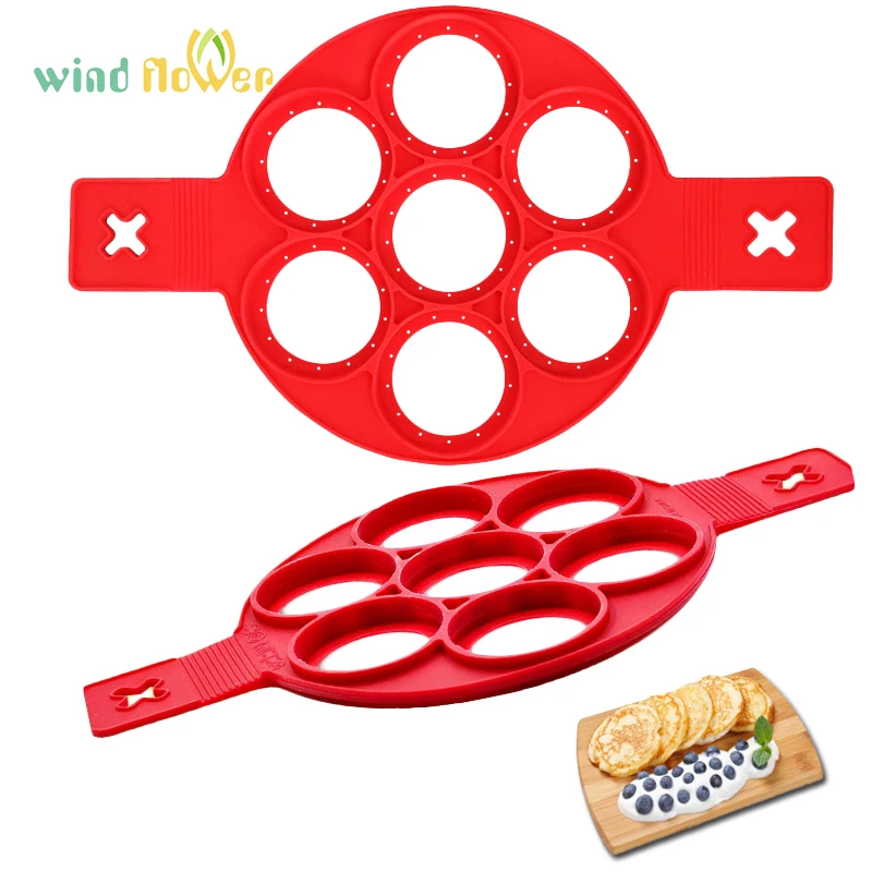 Wind flower Silicone Pancake Maker Nonstick Cooking Tool Egg Ring  Easy Fantastic Egg Omelets Mold Kitchen Gadgets Cooking Tools