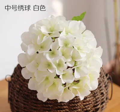 big full hydrangea heads artificial flower heads wedding decoration to make wedding flower wall centrepiece lin4407