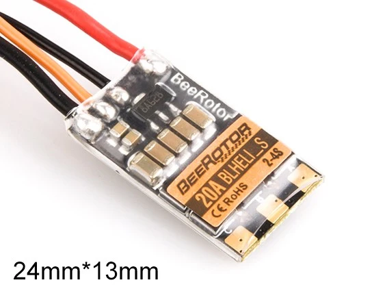 4pcs/lot BeeRotor 20A ESC Oneshot Multishot DSHOT600 BLHeli_S Speed Controllers BS20A