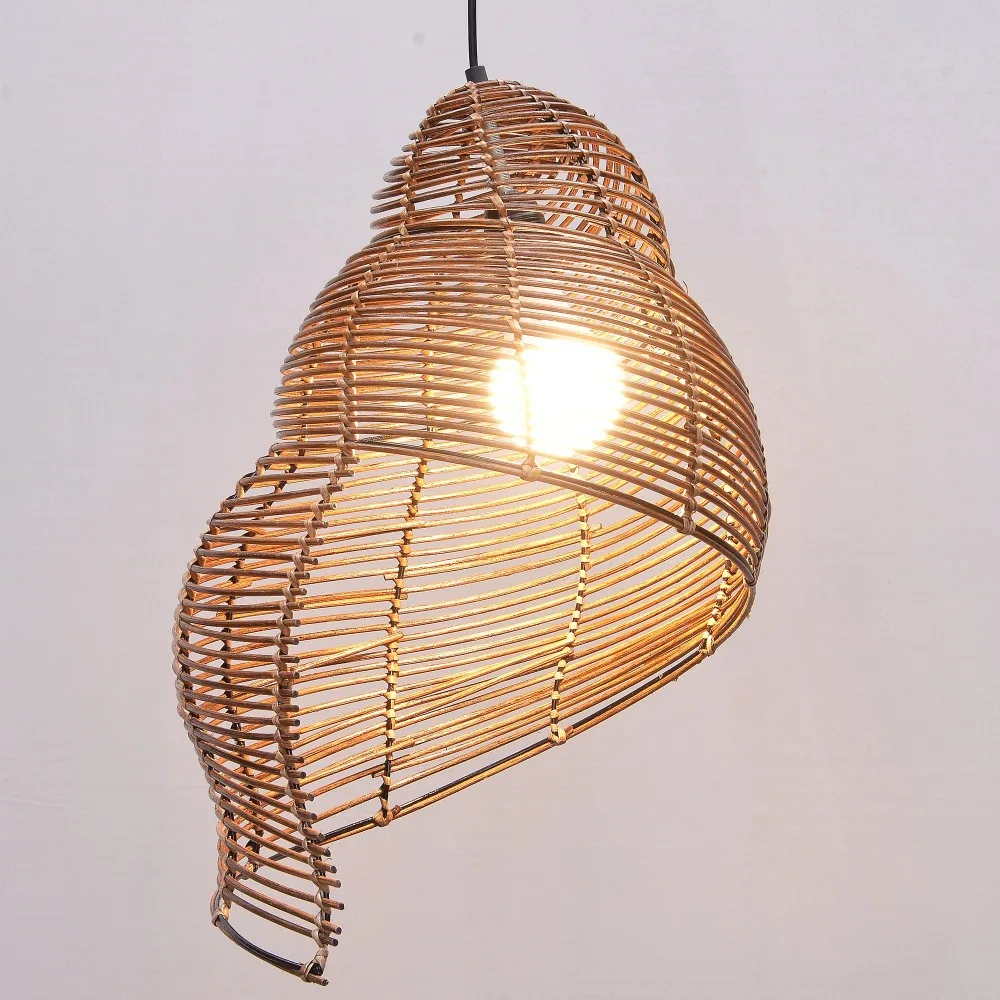 Pastorale Rotan Slak Kinderkamer Hanglampen Creatieve Eetkamer Hanglamp Bar Cafe Winkels Hanglampen