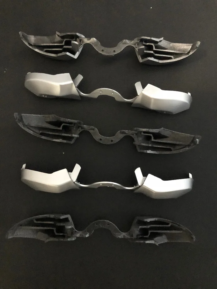 5PCS Silver New Version LB RB Bumpers Button For Microsoft Xbox One Controller w/ 3.5mm Jack Port for X Box One Elite Controller