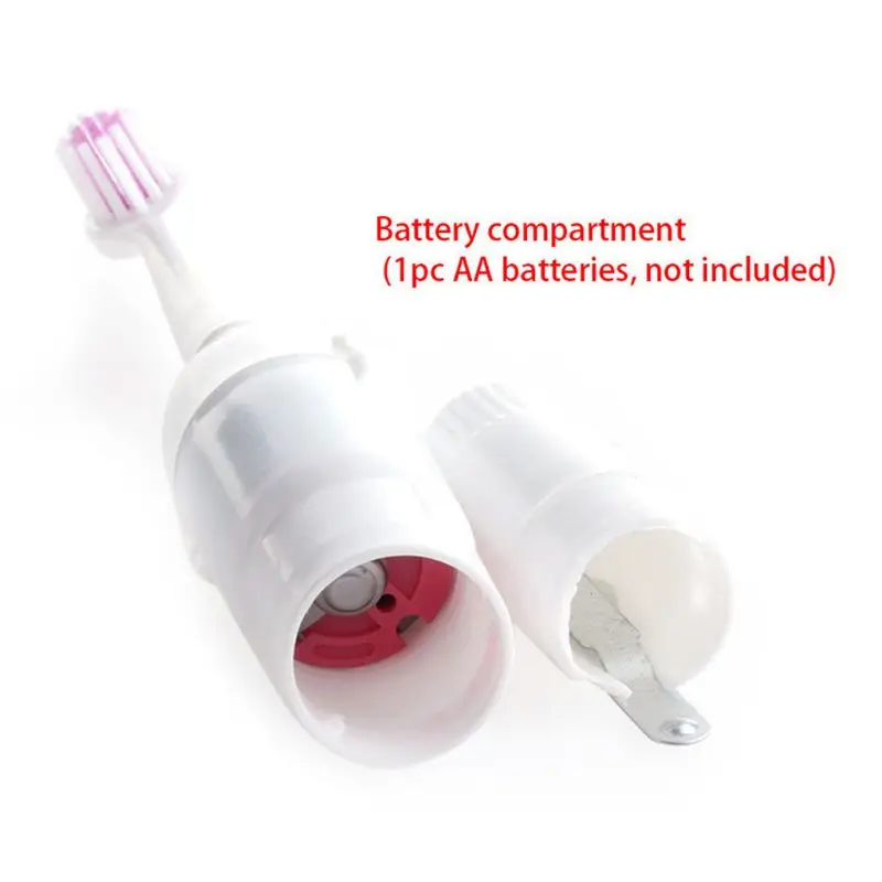 Cepillo de dientes eléctrico de masaje para adultos, repuesto de 3 cabezales, funciona con batería, portátil