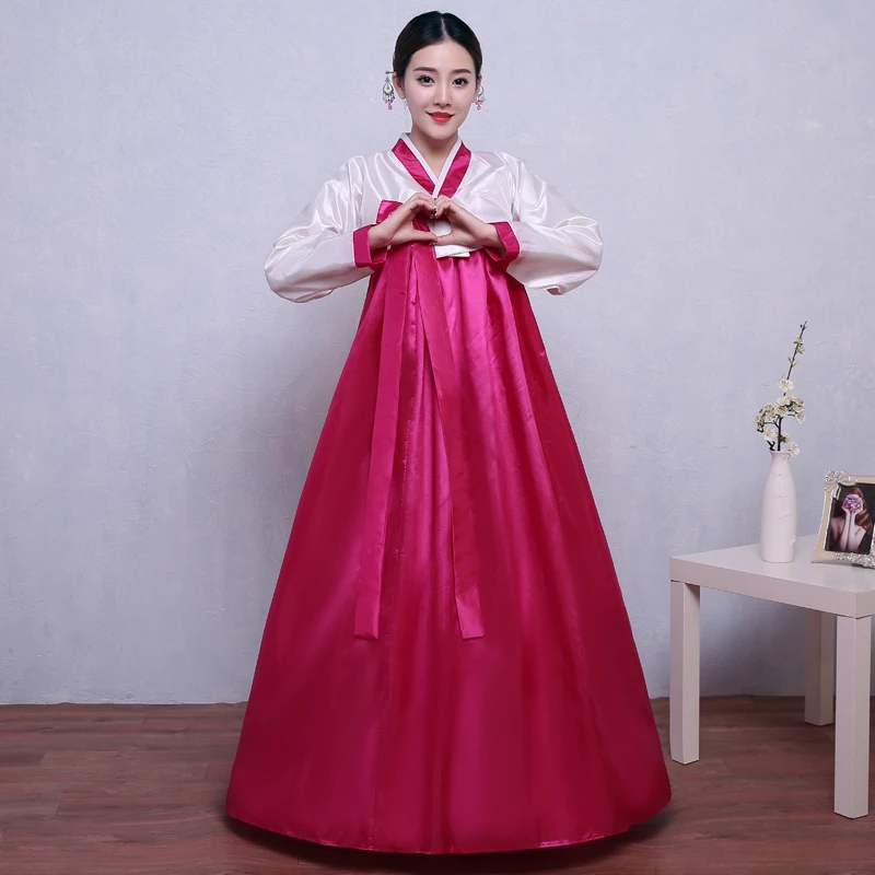 Disfraz tradicional coreano para mujer, vestido de Hanbok coreano de alta calidad, Hanbok de baile étnico, Cosplay de escenario