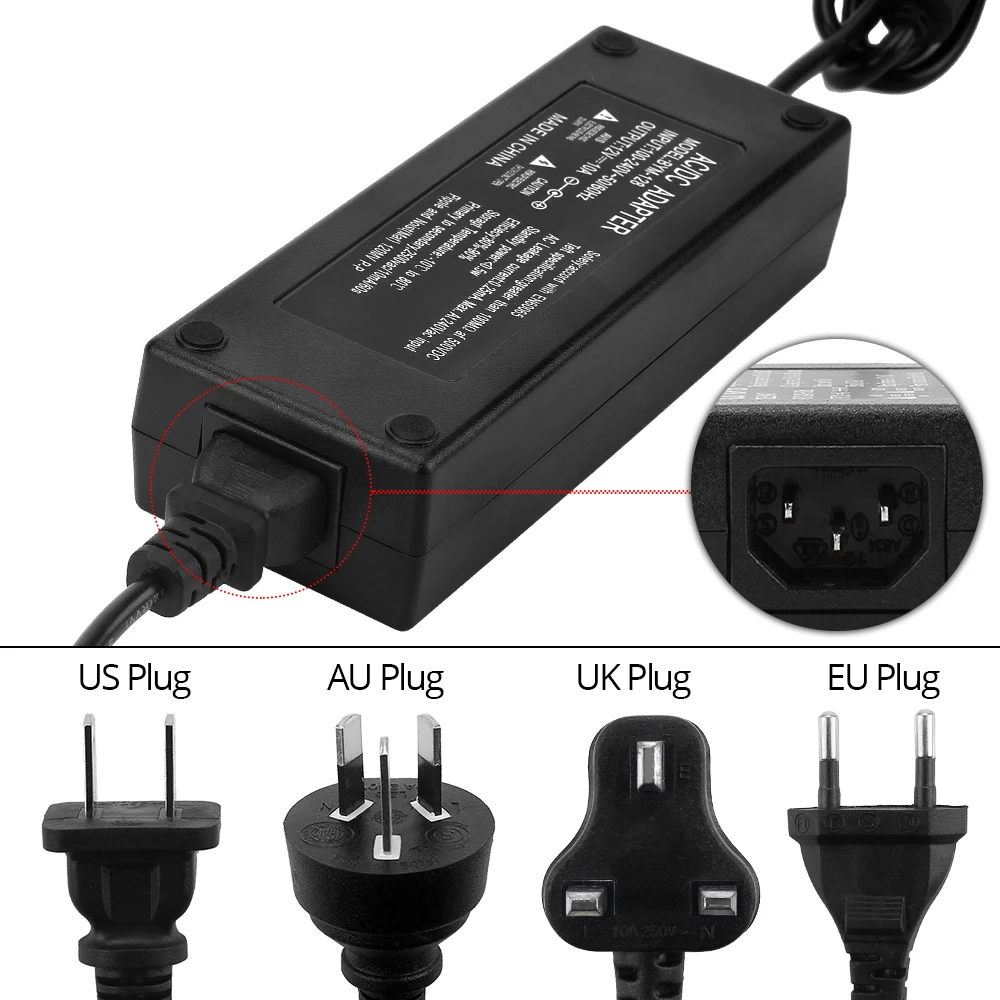 Fuente de alimentación Led de CA a CC, adaptador de corriente de 5V, 12V, 24V, 1A, 2A, 3A, 5A, 8A, 10A, controlador para barra de luz Led 5050,